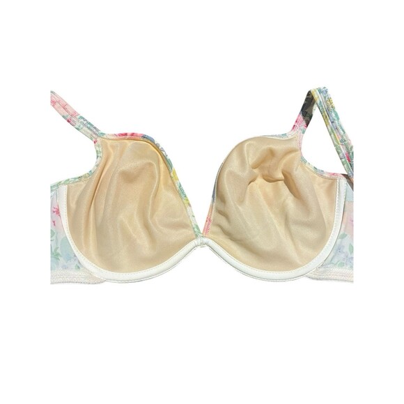 Warners Vintage Bra 36D No Padding Underwire Floral - Picture 4 of 5